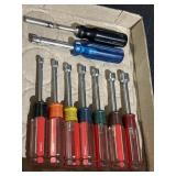 7pc nut driver set, Taiwan, & 2 misc (1appears