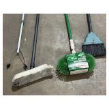 Broom, ceiling fan duster, homemade mop, grabber