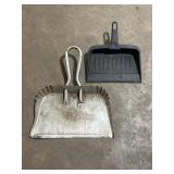 2 Dust Pans Plastic & Metal