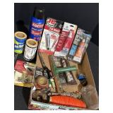Variety of adhesives & other misc items.