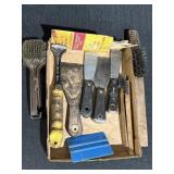 Misc wire brushes & putty knives