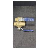 (2) 3/4in Nibco Brass Shut-off Valves