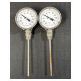 2 Ashcroft #9169 F/3 bimetal thermometers
