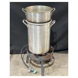 Deep frying turkey pots