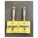 2 Hand Craft Deck & Stain Brushes