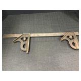 Combination steel square set