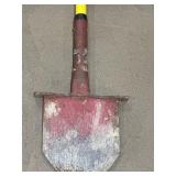 trenching shovel/clean-out shovel w/ metal handle