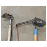 Rhino tool, hoe, and weeding tool w/ wooden and