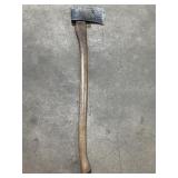 axe with wooden handle
