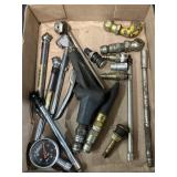 Air pressure gauges, air chucks, victor gauge