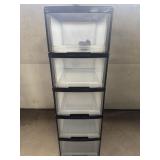 5 drawer stackable storage tower