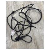 2-8ft 16ga black extension cords