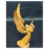9.5" Wood Carved Angel