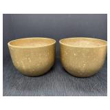 2 - made in Germany gold colored pots