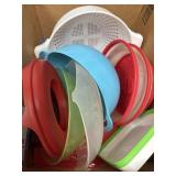 Strainer, bowls, dish covers, misc