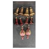 (8) Christmas Bell Ornaments, 2 Finial