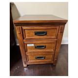 Oak 2 Drawer Filing Cabinet