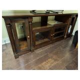 Mahogany 4 Door w/ Shelf TV Stand