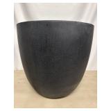 Large charcoal gray flower planter