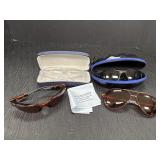3 pairs sunglasses & Oakley Sylas cheater safety