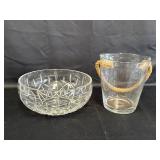 Block 24% Lead Crystal Bowl & Clear Hand Blown