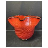 Large Hand Blown Glass Vase
