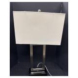 Metal Table Lamp, brushed nickel finish