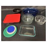 Pyrex glass bowls & bakeware