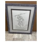 Signed W. Wisely 1999 Sketch Print