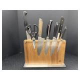 Schmidt Brothers Cutlery knife block w/variety of