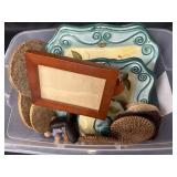 Misc coaster, frame, platters