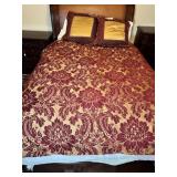 Dian Austin Couture Velour, Burgundy & Gold Queen