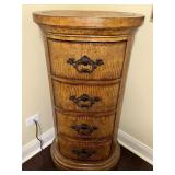 Cylinder Drum shaped 4 Drawer Chest w/