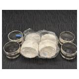 8 International Silver Company napkin rings,