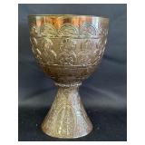 6.5" Brass Chalice w/ Jesus & 12 Apostles Engaged