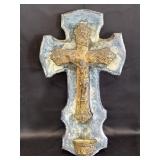 17" Crucifix & Holy Water Font