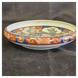 Japanese Gold Imari Hand-Painted Shallow Bowl