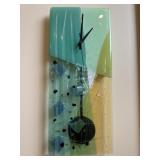 Fused Glass Art Pendulum Clock