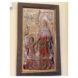 Framed Religious Statue Print