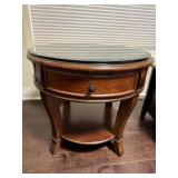 Hooker Round End Table w/ Drawer