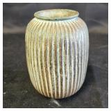 Gatco Solid Brass Ribbed Vase