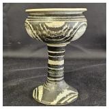 Folk Art Pottery Goblet
