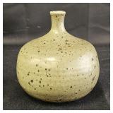 Round Handmade Stoneware Vase