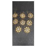 Snowflake Burst Christmas Ornaments