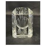 Waterford crystal clock base, Ireland,