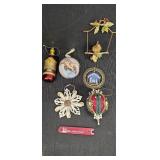 Christmas Ornaments, Bird on Swing