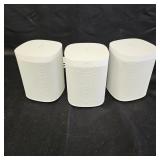 (3) White Sonos One SL Smart Speaker