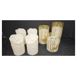 (7) Plastic Battery operated Candles