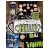 Battery charger, holder & batteries