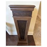Walnut Pedestal w/ Ornate Inlay